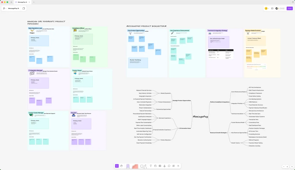 MessagePay project interface and design work